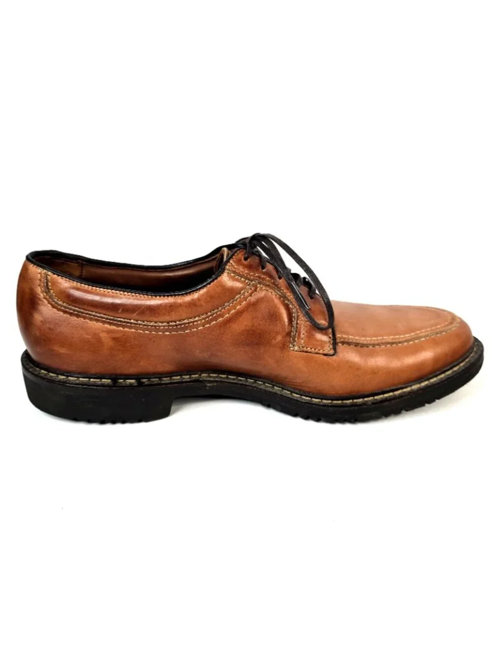 Allen Edmonds Wilbert Brown Leather Moc Toe Shoes Made in USA Men's Size 11.5 B